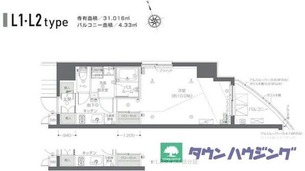 ＺＯＯＭ新宿夏目坂の物件間取画像